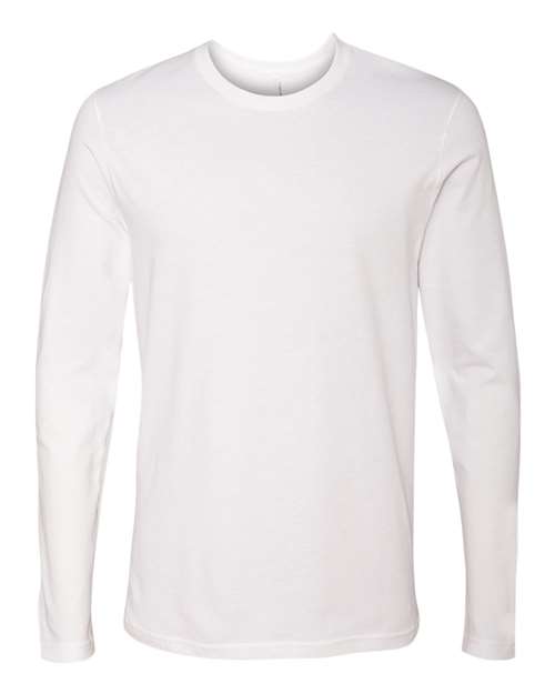 Next Level 3601 - Unisex Cotton Long Sleeve T-Shirt - White