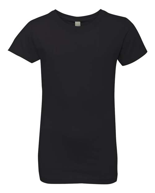 Next Level 3710 - Girls Cotton Princess T-Shirt - Black