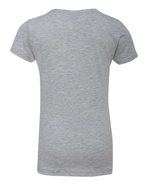 Next Level 3710 - Girls Cotton Princess T-Shirt - Heather Grey