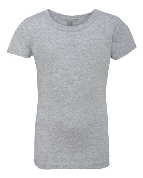 Next Level 3710 - Girls Cotton Princess T-Shirt - Heather Grey