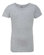 Next Level 3710 - Girls Cotton Princess T-Shirt - Heather Grey