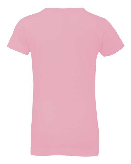 Next Level 3710 - Girls Cotton Princess T-Shirt - Light Pink