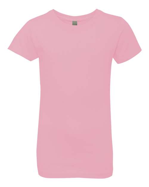 Next Level 3710 - Girls Cotton Princess T-Shirt - Light Pink