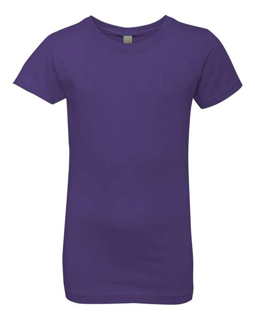 Next Level 3710 - Girls Cotton Princess T-Shirt - Purple Rush