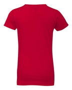 Next Level 3710 - Girls Cotton Princess T-Shirt - Red