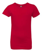 Next Level 3710 - Girls Cotton Princess T-Shirt - Red