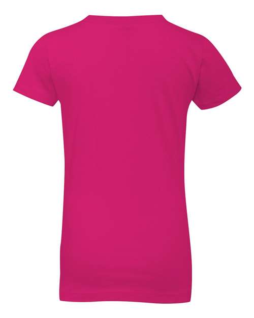 Next Level 3710 - Girls Cotton Princess T-Shirt - Raspberry