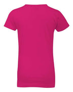 Next Level 3710 - Girls Cotton Princess T-Shirt - Raspberry