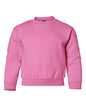 Gildan 18000B - Youth Heavy BlendTM Crewneck Sweatshirt - Safety Pink