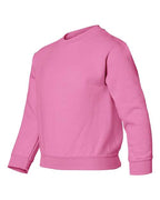 Gildan 18000B - Youth Heavy BlendTM Crewneck Sweatshirt - Safety Pink