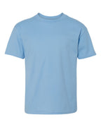 Hanes 498Y - Youth Perfect-T T-Shirt — Light Blue (flat)