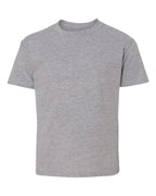 Hanes 498Y - Youth Perfect-T T-Shirt — Light Steel (flat)