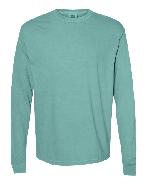 Comfort Colors 6014 - Unisex Garment-Dyed Heavyweight Long Sleeve T-Shirt - Seafoam