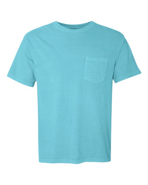 Comfort Colors 6030 - Unisex Garment-Dyed Heavyweight Pocket T-Shirt - Lagoon