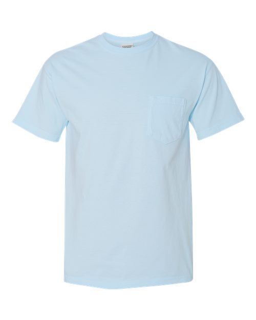 Comfort Colors 6030 - Unisex Garment-Dyed Heavyweight Pocket T-Shirt - Chambray