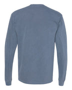 Comfort Colors 4410 - Unisex Garment-Dyed Heavyweight Long Sleeve Pocket T-Shirt - Blue Jean