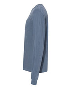 Comfort Colors 4410 - Unisex Garment-Dyed Heavyweight Long Sleeve Pocket T-Shirt - Blue Jean