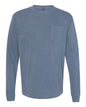Comfort Colors 4410 - Unisex Garment-Dyed Heavyweight Long Sleeve Pocket T-Shirt - Blue Jean