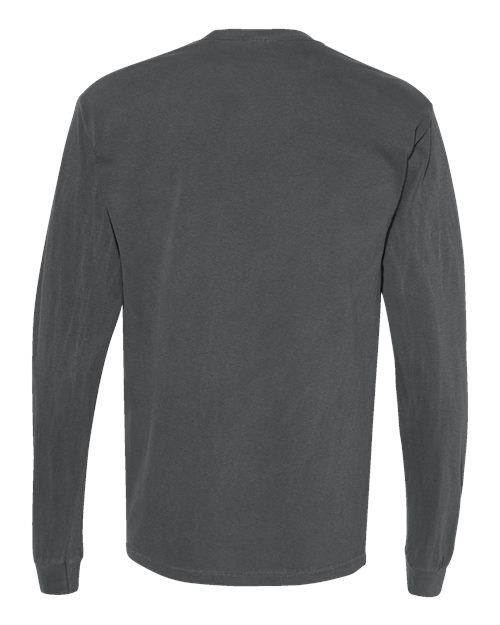 Comfort Colors 4410 - Unisex Garment-Dyed Heavyweight Long Sleeve Pocket T-Shirt - Pepper