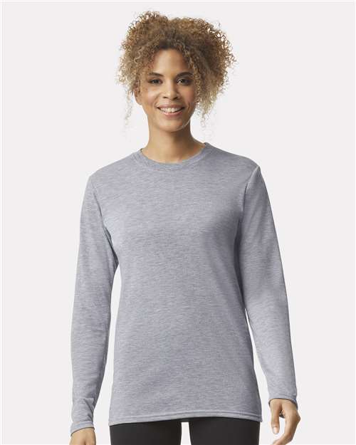 Gildan 42400 - Unisex Performance Long Sleeve T-Shirt - Sport Grey
