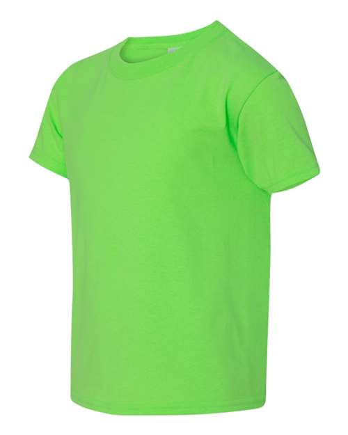 Gildan 5000B - Youth Heavy CottonTM T-Shirt - Neon Green