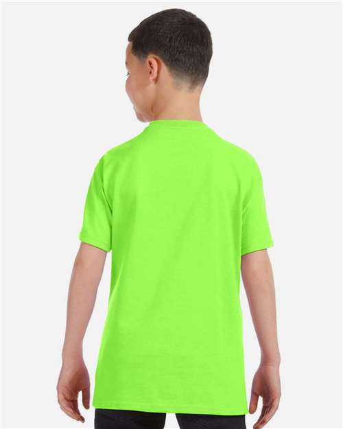 Gildan 5000B - Youth Heavy CottonTM T-Shirt - Neon Green