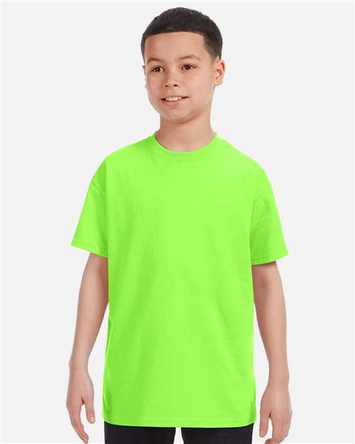 Gildan 5000B - Youth Heavy CottonTM T-Shirt - Neon Green
