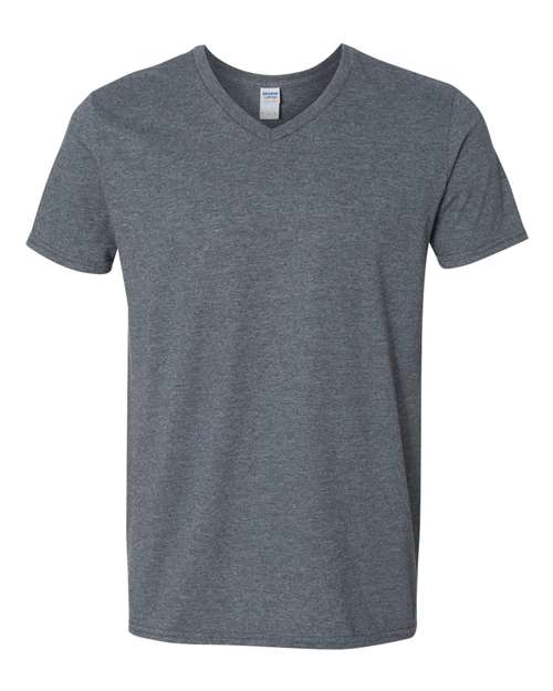 Gildan 64V00 - Unisex Softstyle V-Neck T-Shirt - Dark Heather