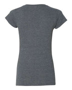 Gildan 64V00L - Women's Softstyle V-Neck T-Shirt - Dark Heather