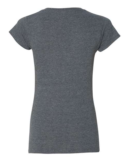 Gildan 64V00L - Women's Softstyle V-Neck T-Shirt - Dark Heather