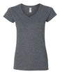 Gildan 64V00L - Women's Softstyle V-Neck T-Shirt - Dark Heather