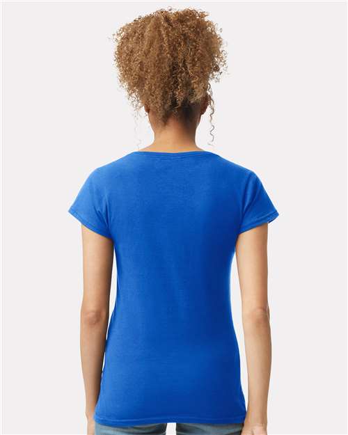 Gildan 64V00L - Women's Softstyle V-Neck T-Shirt - Royal