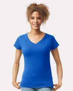 Gildan 64V00L - Women's Softstyle V-Neck T-Shirt - Royal
