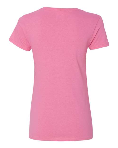 Gildan 5V00L - Women's Heavy CottonTM V-Neck T-Shirt - Azalea