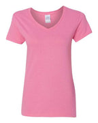 Gildan 5V00L - Women's Heavy CottonTM V-Neck T-Shirt - Azalea