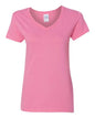 Gildan 5V00L - Women's Heavy CottonTM V-Neck T-Shirt - Azalea