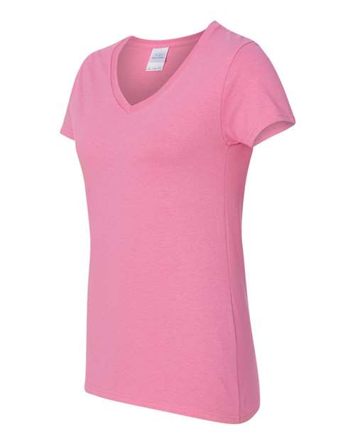 Gildan 5V00L - Women's Heavy CottonTM V-Neck T-Shirt - Azalea