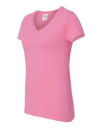 Gildan 5V00L - Women's Heavy CottonTM V-Neck T-Shirt - Azalea