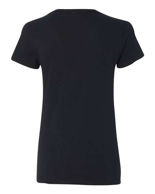 Gildan 5V00L - Women's Heavy CottonTM V-Neck T-Shirt - Black