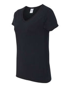 Gildan 5V00L - Women's Heavy CottonTM V-Neck T-Shirt - Black