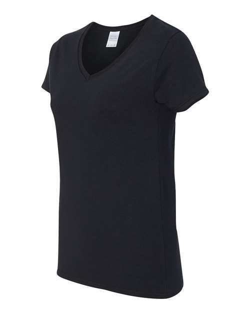 Gildan 5V00L - Women's Heavy CottonTM V-Neck T-Shirt - Black