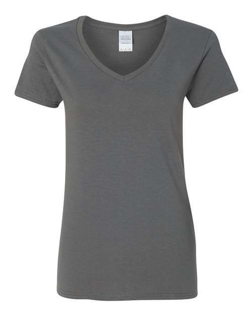 Gildan 5V00L - Women's Heavy CottonTM V-Neck T-Shirt - Charcoal