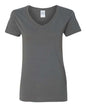Gildan 5V00L - Women's Heavy CottonTM V-Neck T-Shirt - Charcoal