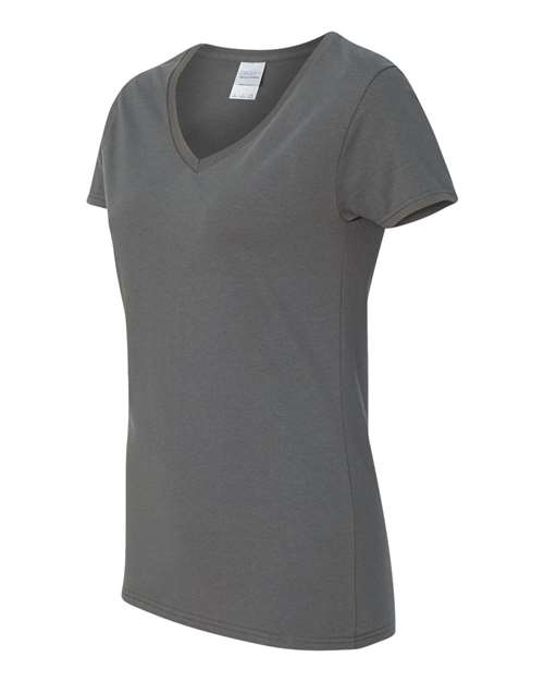 Gildan 5V00L - Women's Heavy CottonTM V-Neck T-Shirt - Charcoal