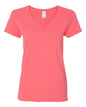 Gildan 5V00L - Women's Heavy CottonTM V-Neck T-Shirt - Coral Silk