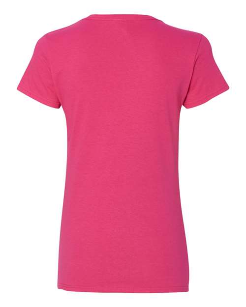 Gildan 5V00L - Women's Heavy CottonTM V-Neck T-Shirt - Heliconia