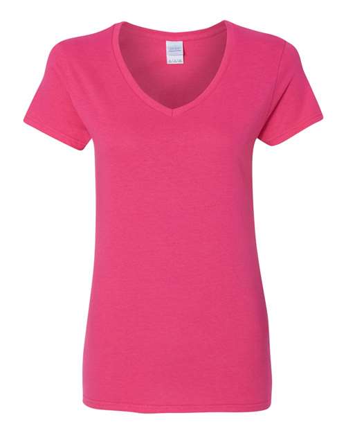 Gildan 5V00L - Women's Heavy CottonTM V-Neck T-Shirt - Heliconia