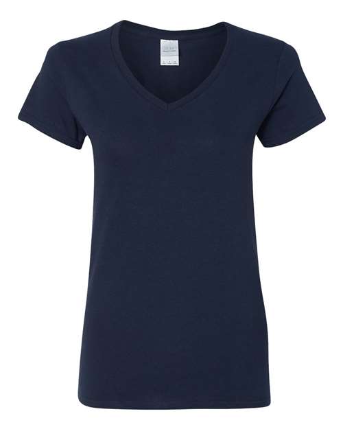 Gildan 5V00L - Women's Heavy CottonTM V-Neck T-Shirt - Navy