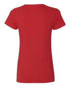 Gildan 5V00L - Women's Heavy CottonTM V-Neck T-Shirt - Red