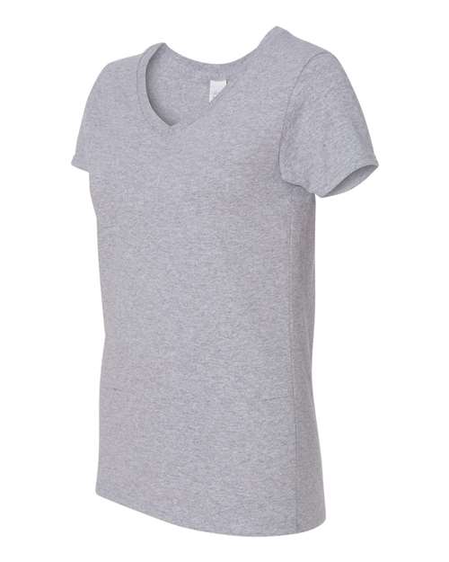 Gildan 5V00L - Women's Heavy CottonTM V-Neck T-Shirt - Sport Grey